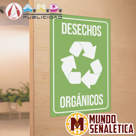 Señalética Desechos Orgánicos | Señalización Ambiental